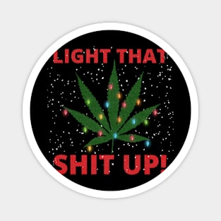 Weed Christmas Magnet